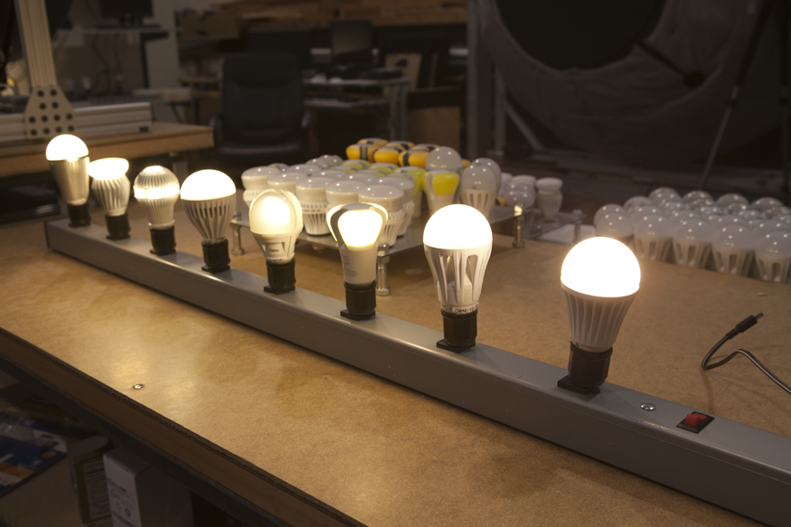 California Quality LED Lamp Spec Row of Lamps