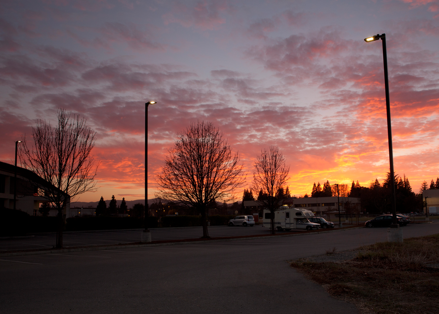 Adaptive Exterior Lighting Healthcare Sunset