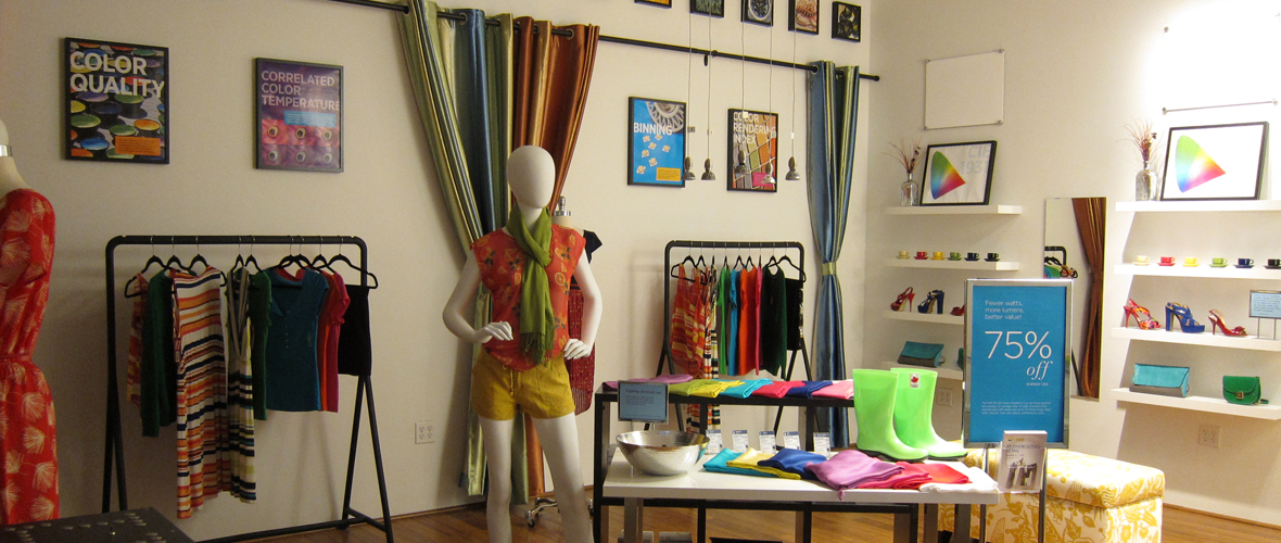 Interior of a retail store