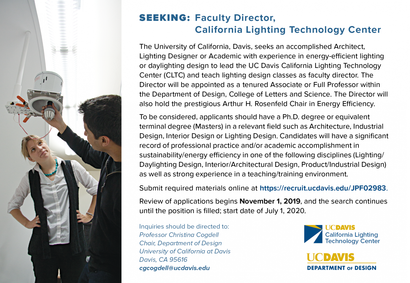 Seeking Faculty Director: CLTC
