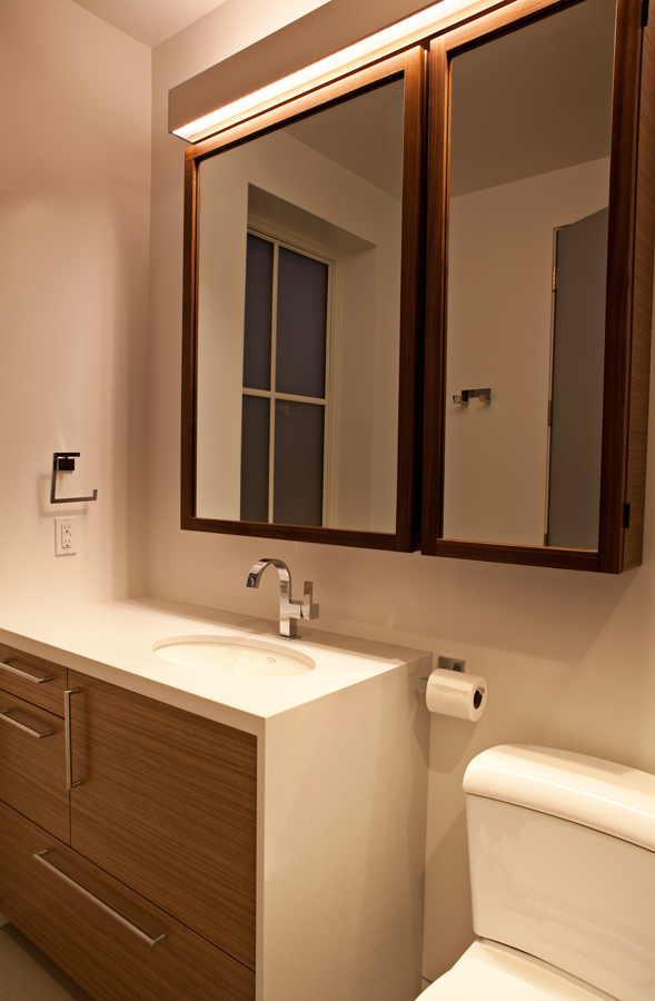 Honda Smart Home bathroom during the evening