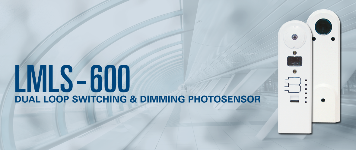 LMLS - 600 Dual Loop Switching & Dimming Photosensor (An image of the photosensor to the right)