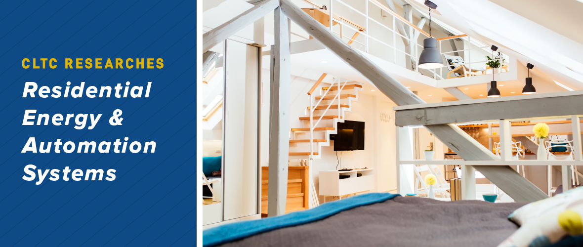 CLTC Researches Residential Energy and Automation Systems (Interior of a residence with the view of a wooden staircase)